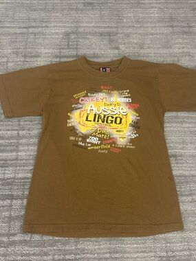 Aussie Lingo Graphic Tee - Brown